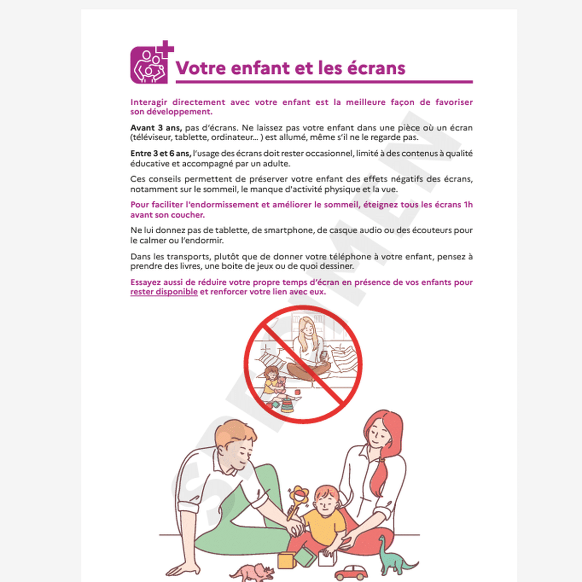 Nouvelles règles pour le carnet de santé des enfants à partir de 2025