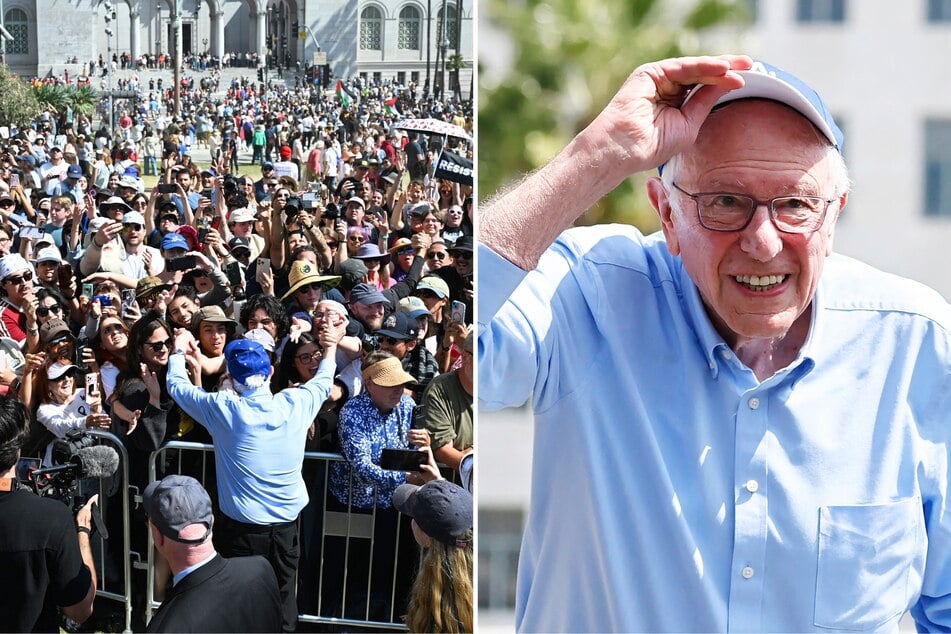 Sanders s’adresse aux festivaliers de Coachella après un rassemblement record à Los Angeles