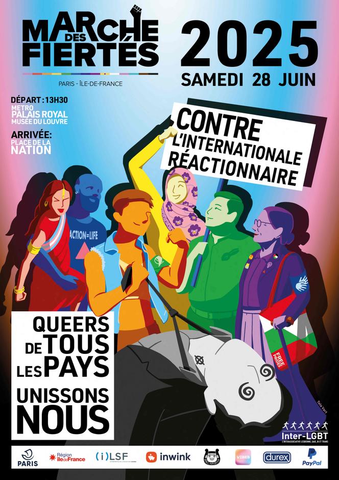 La GayPride parisiennne : une affiche qui incite à l’extermination de la culture occidentale