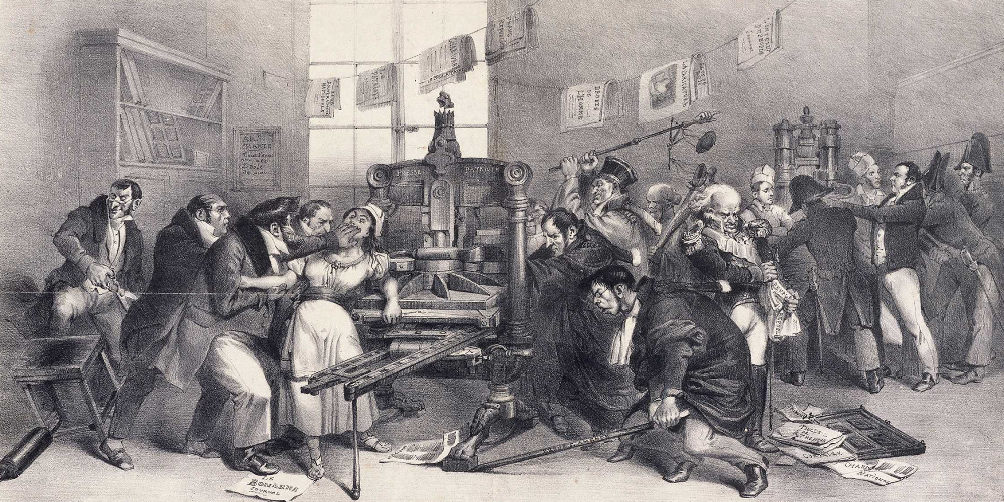 La censure et la répression de la pensée critique en France