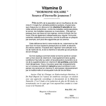 La vitamine D3 : notre secret de jeunesse délaissé ?